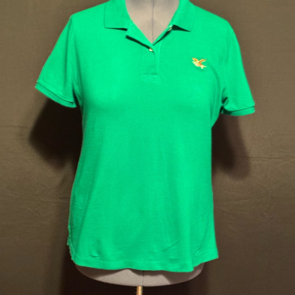 American Living Bright Green Polo Shirt